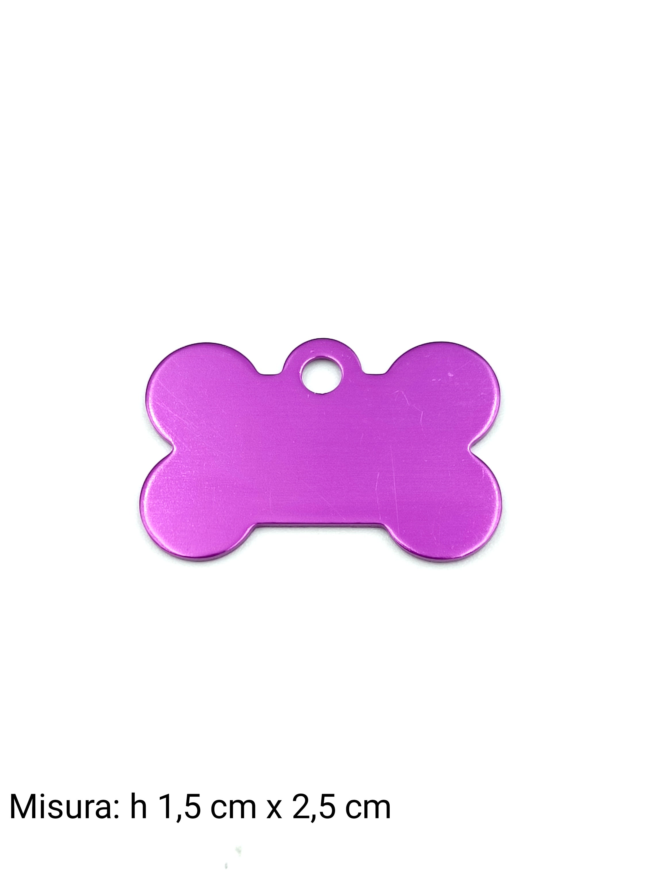 Medaglietta per cane mini viola