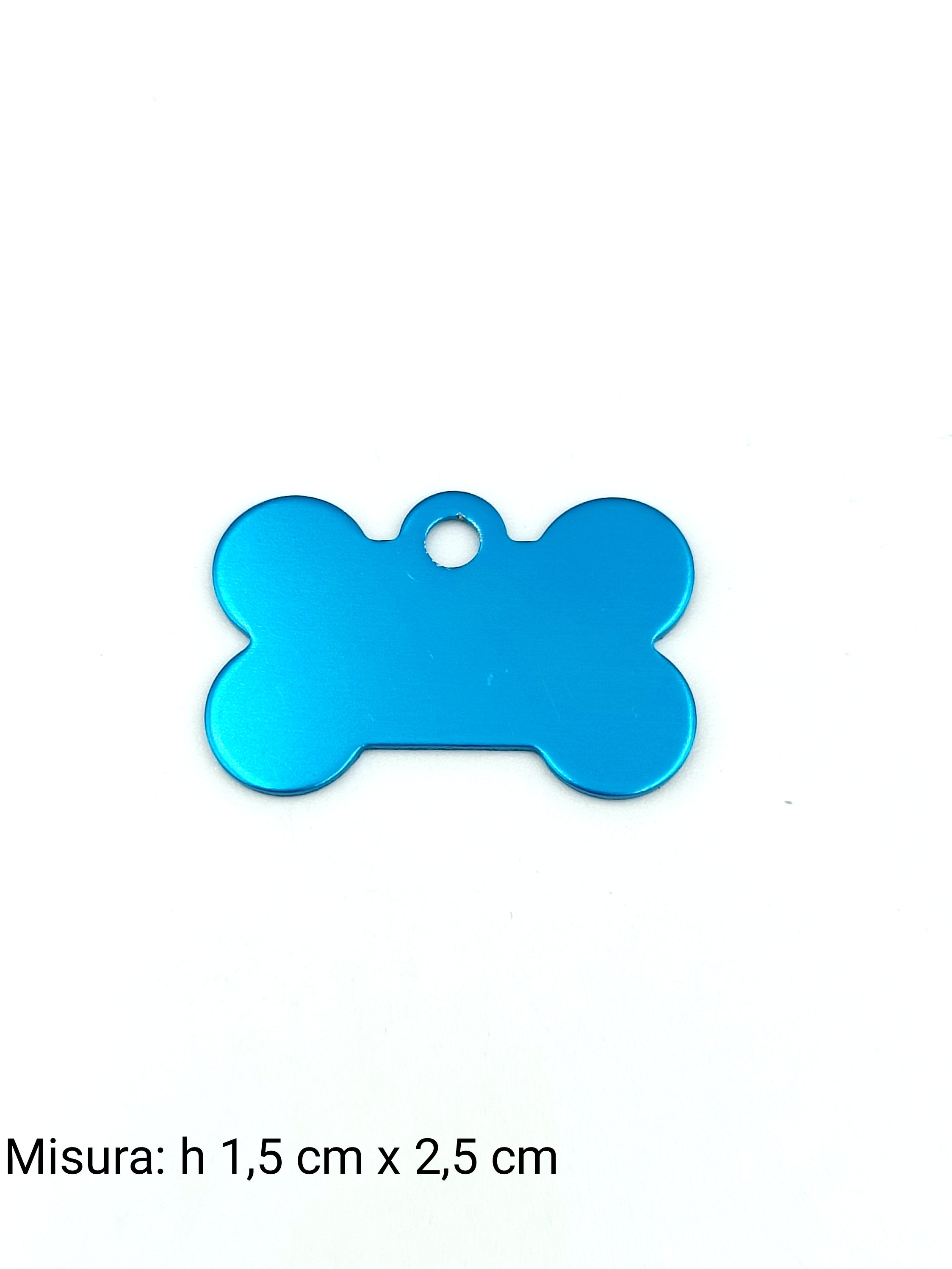 Medaglietta per cane mini azzurra