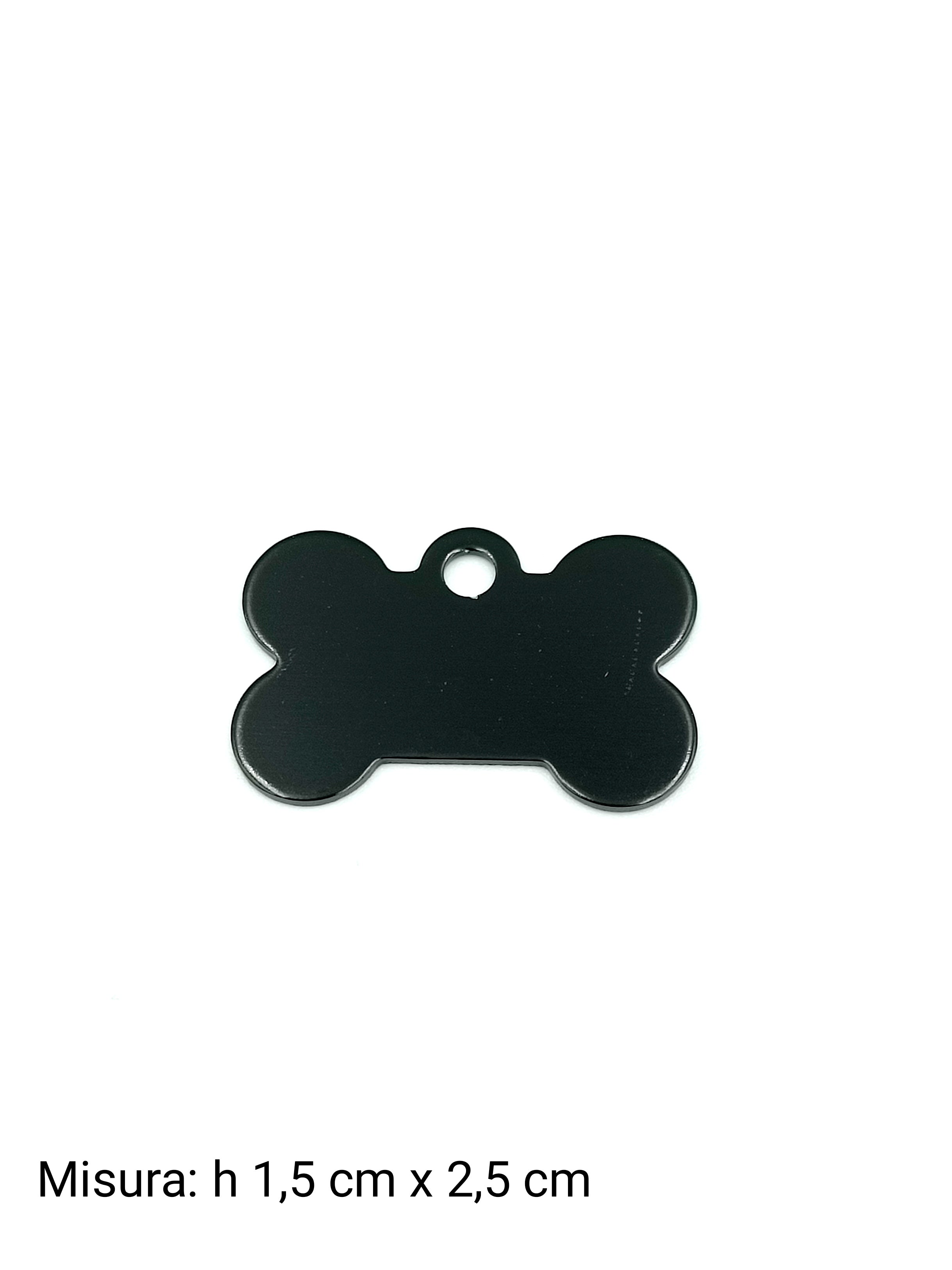 Medaglietta per cane mini nera