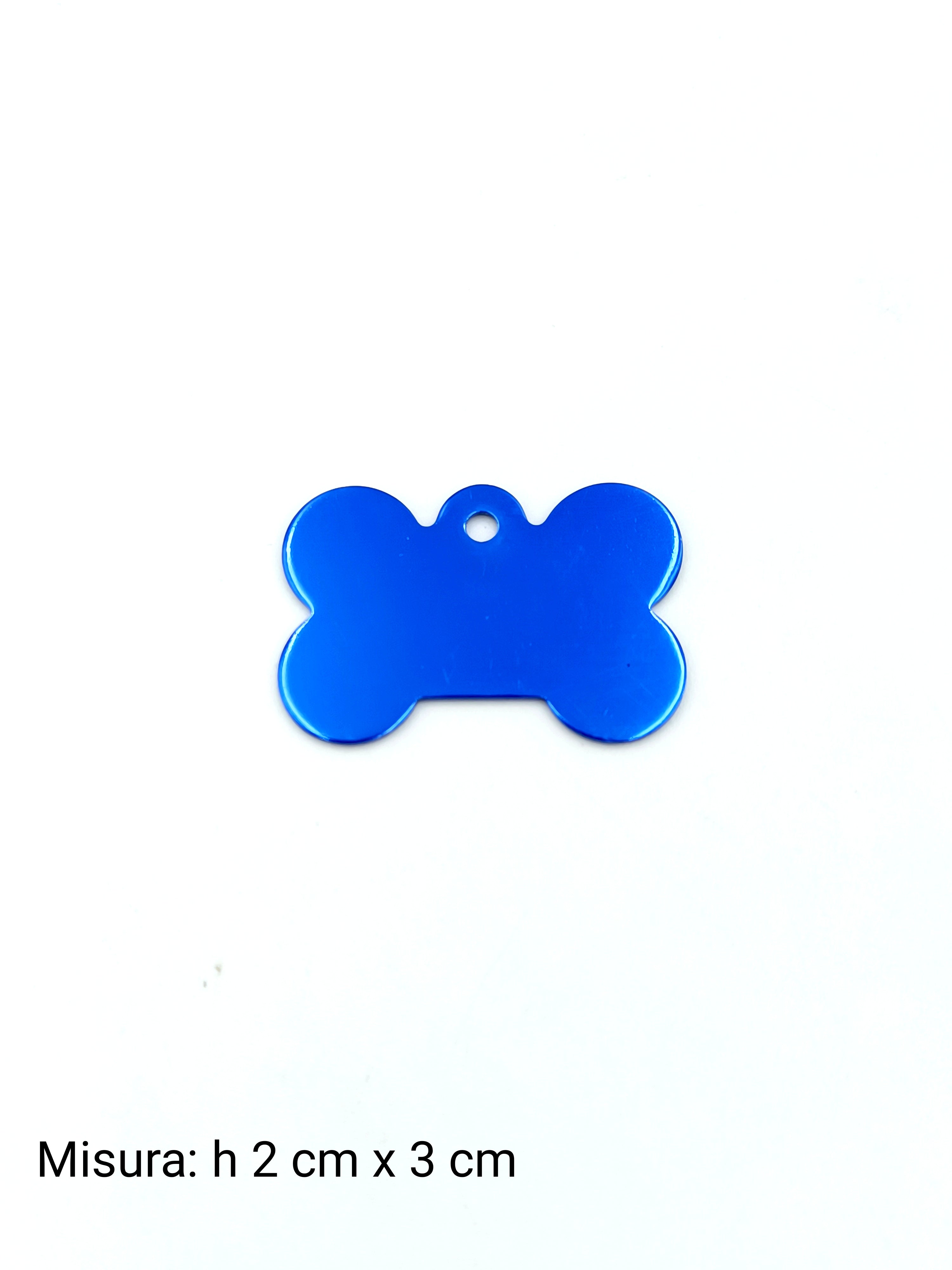 Medaglietta per cane piccola blu
