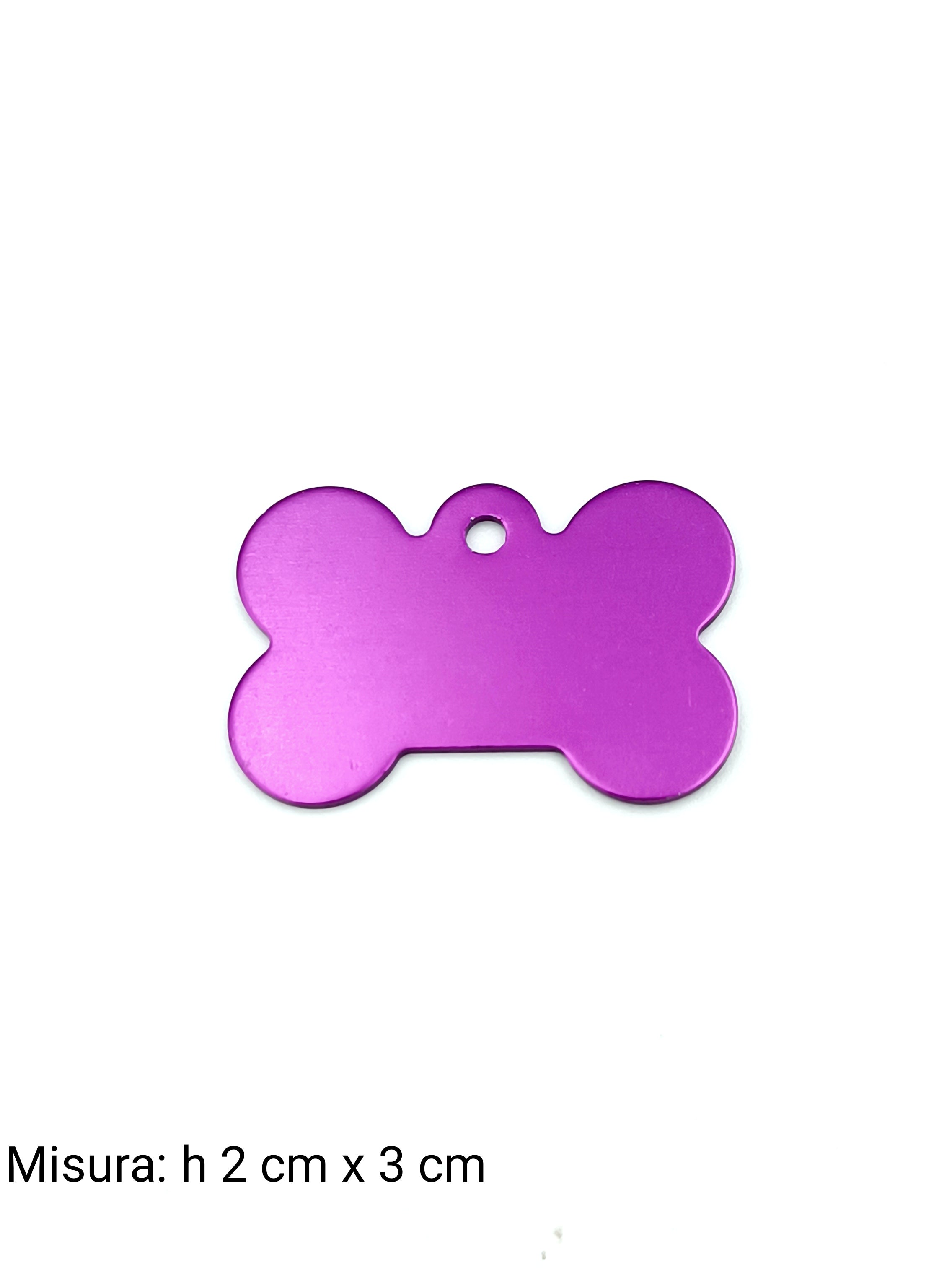 Medaglietta per cane piccola viola