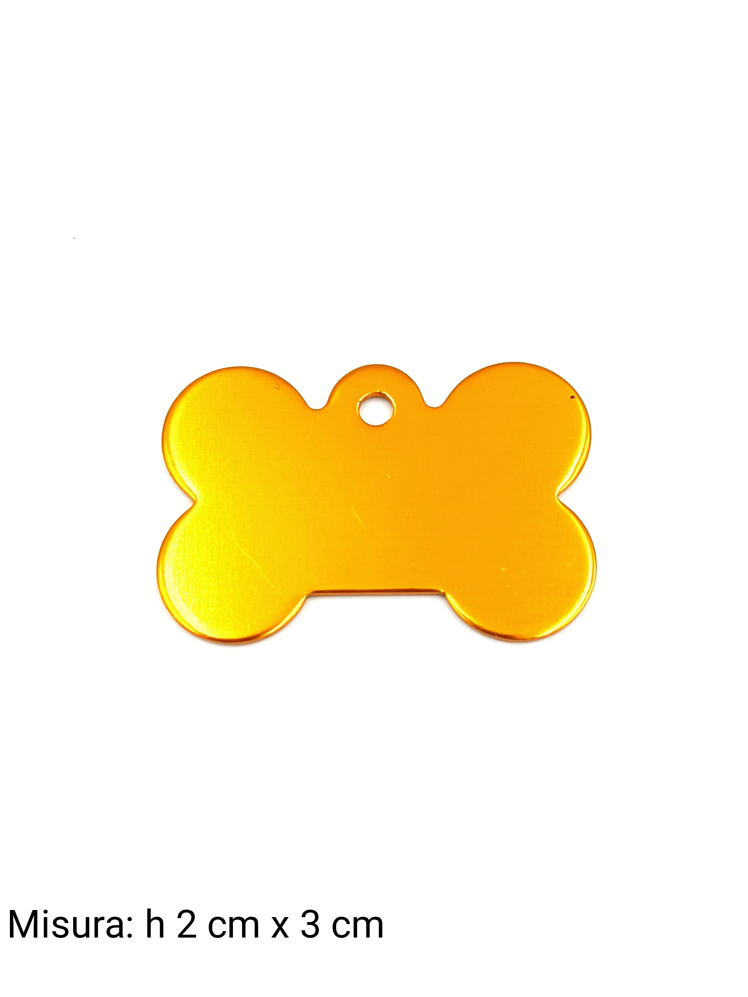 Medaglietta per cane piccola arancione