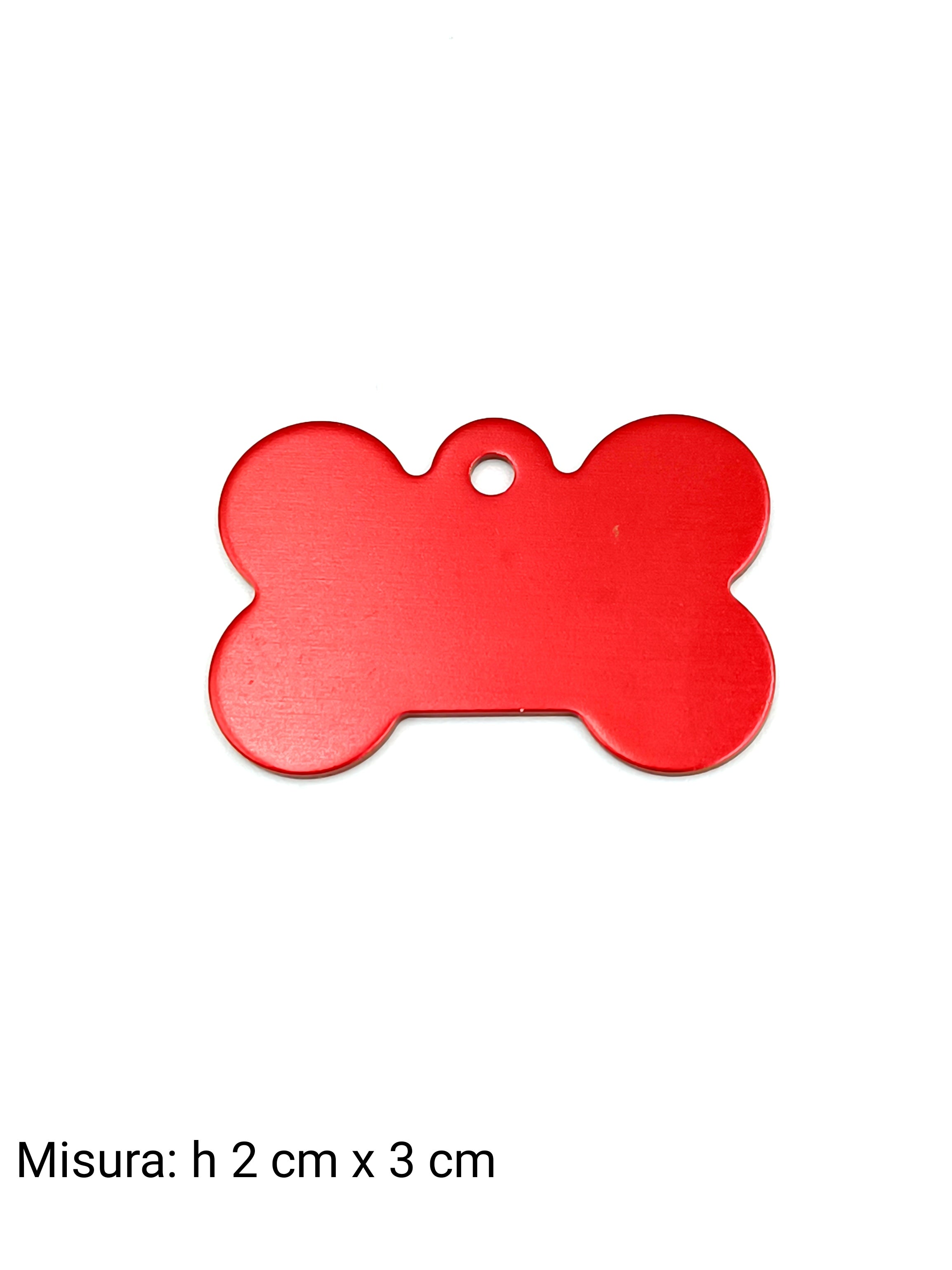 Medaglietta per cane piccola rossa