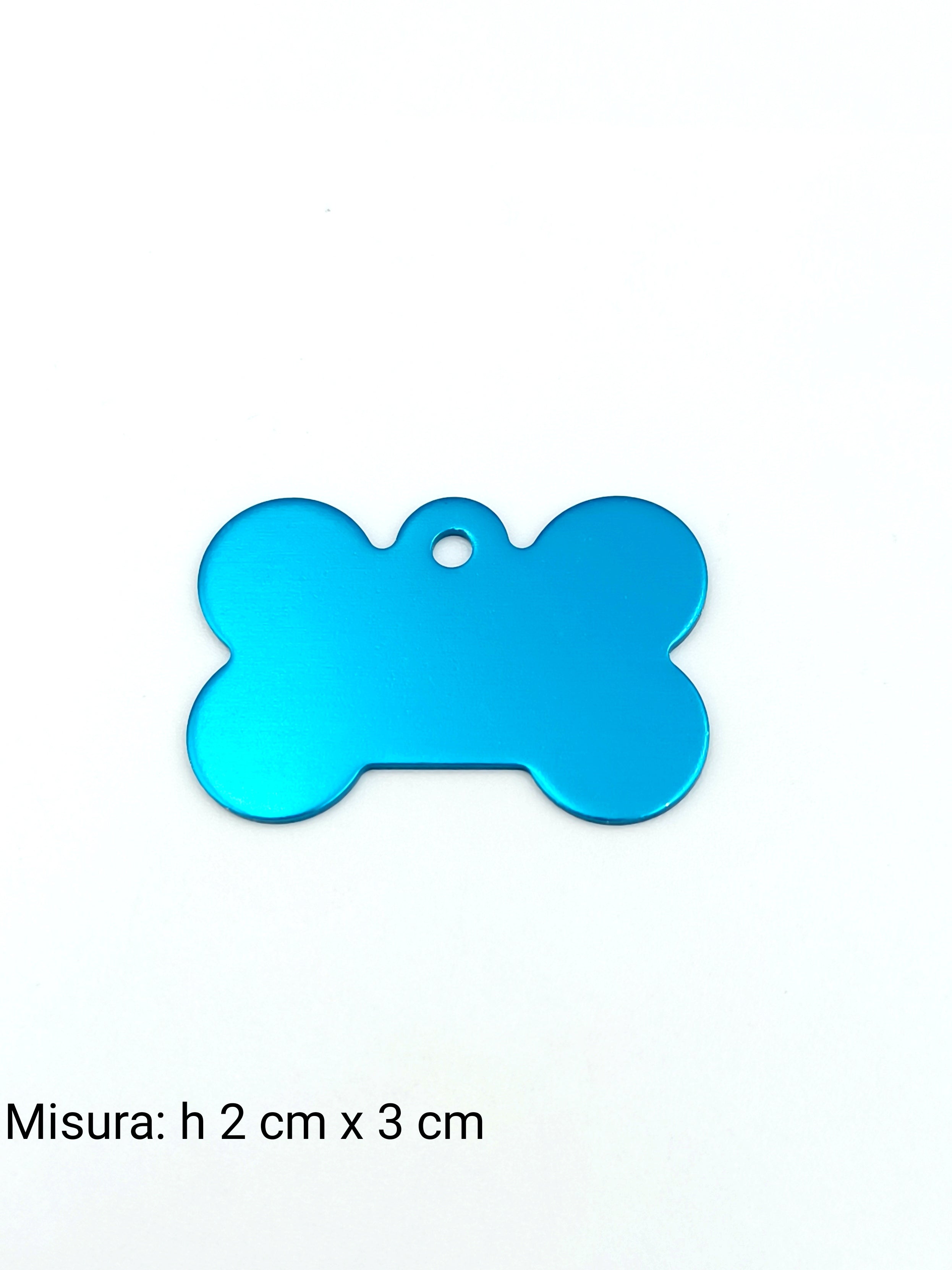 Medaglietta per cane piccola azzurra