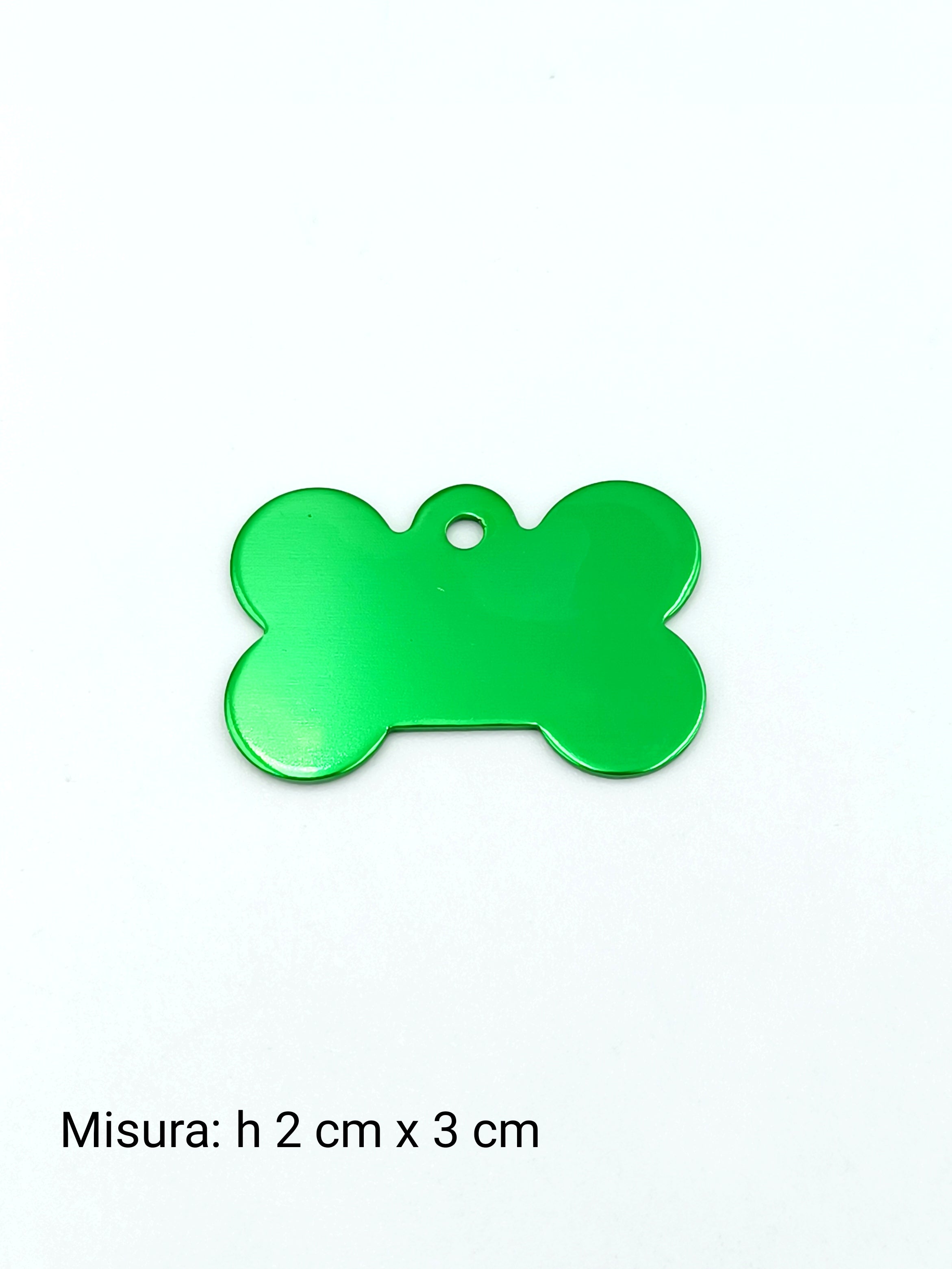 Medaglietta per cane piccola verde