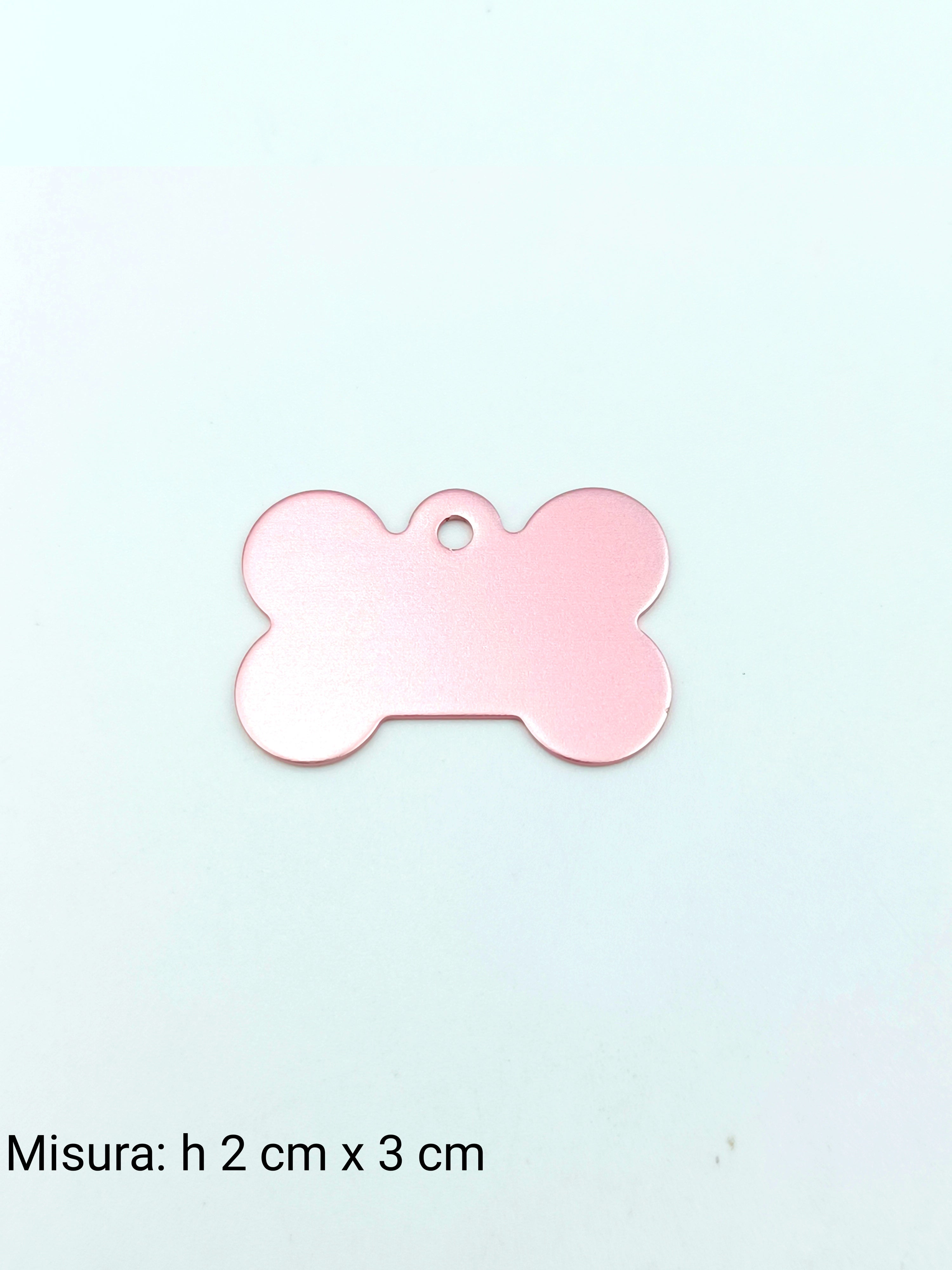 Medaglietta per cane piccola rosa