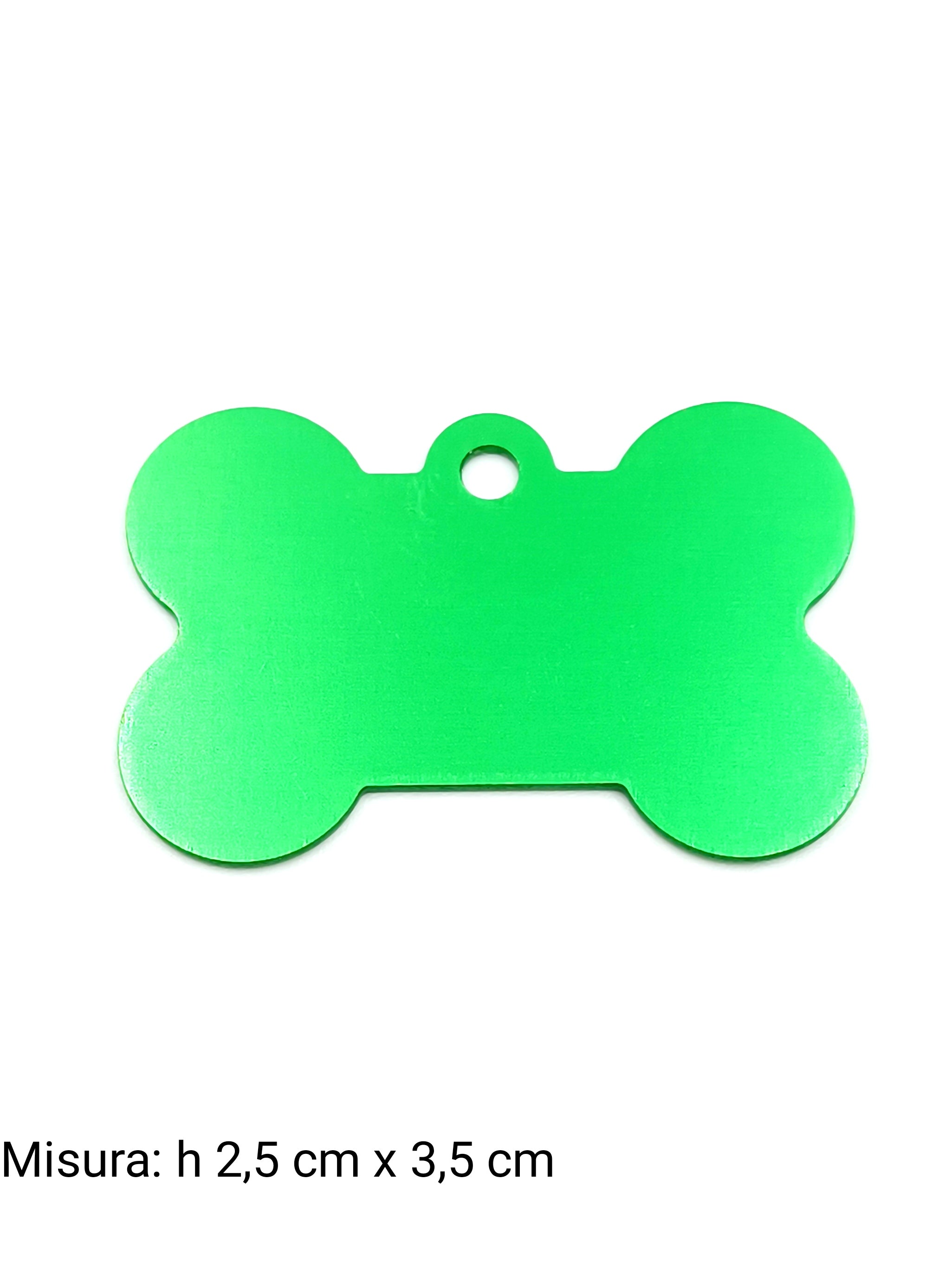 Medaglietta per cane media verde