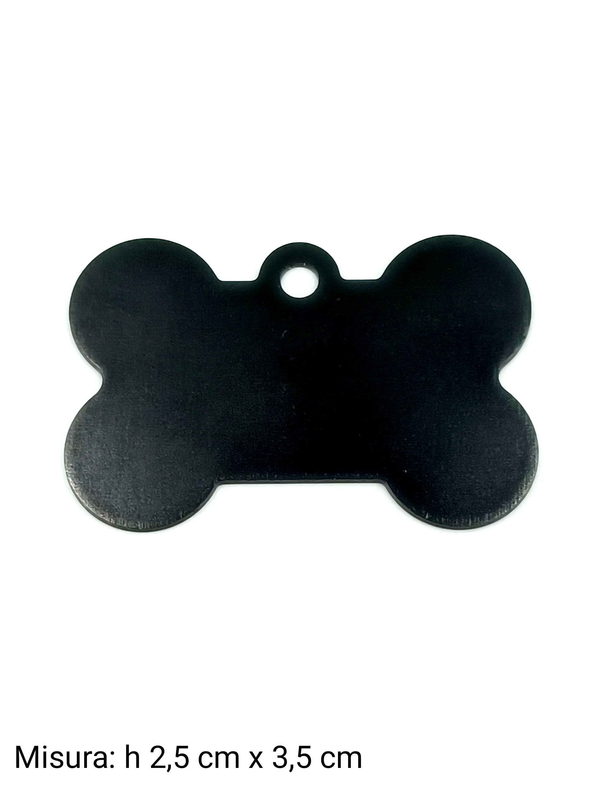 Medaglietta per cane media nera