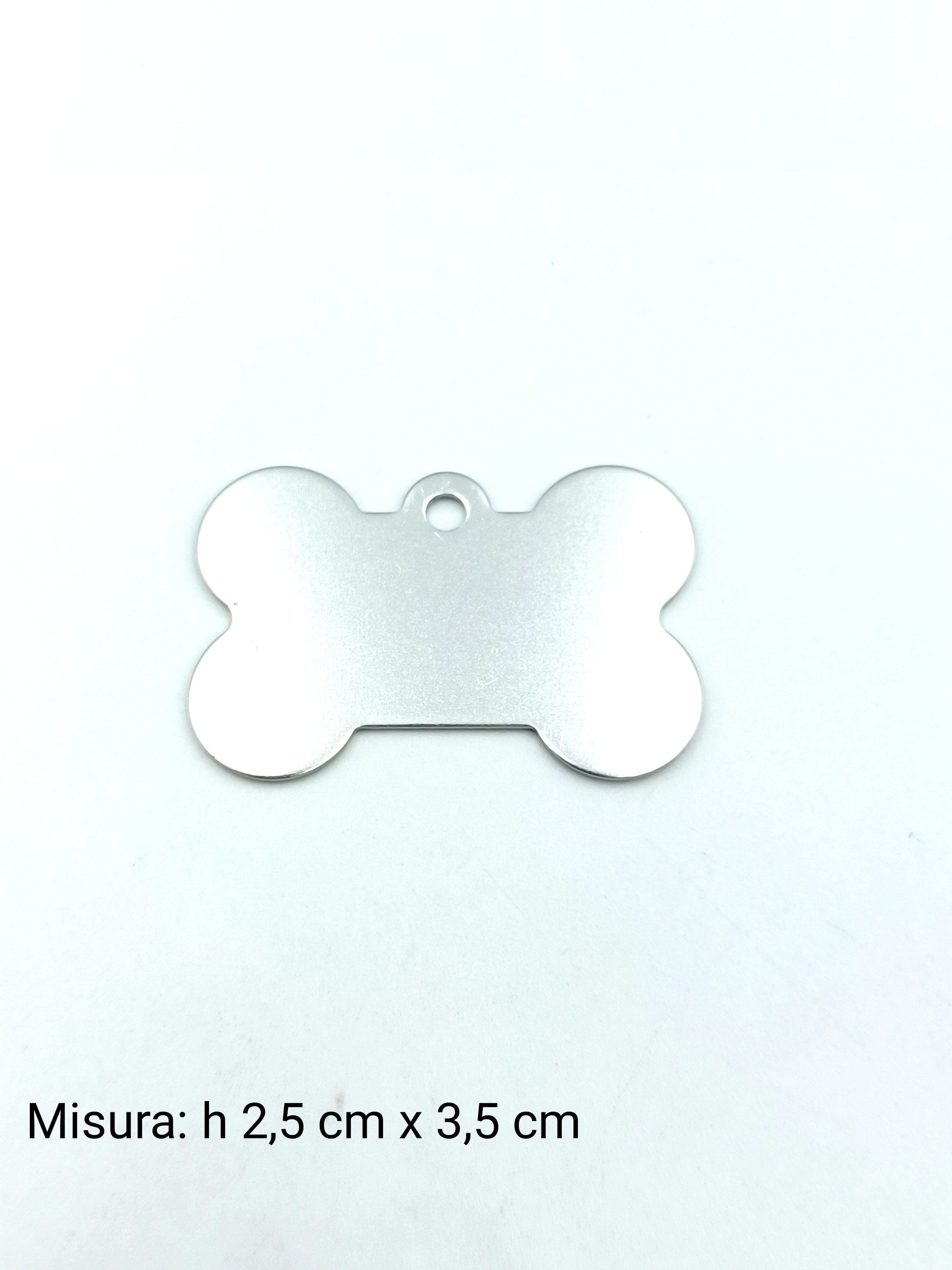 Medaglietta per cane media argento