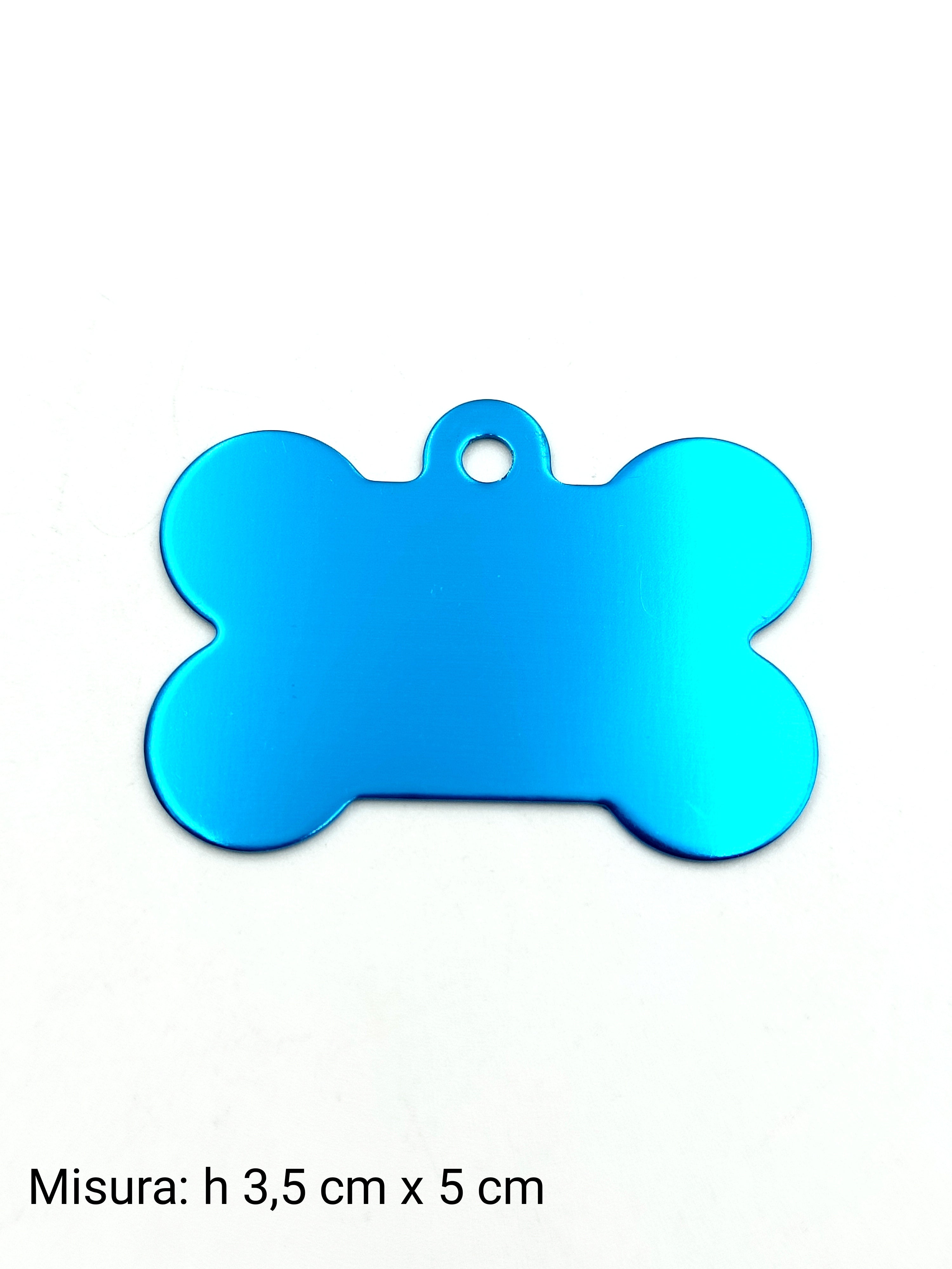 Medaglietta per cane big azzurra