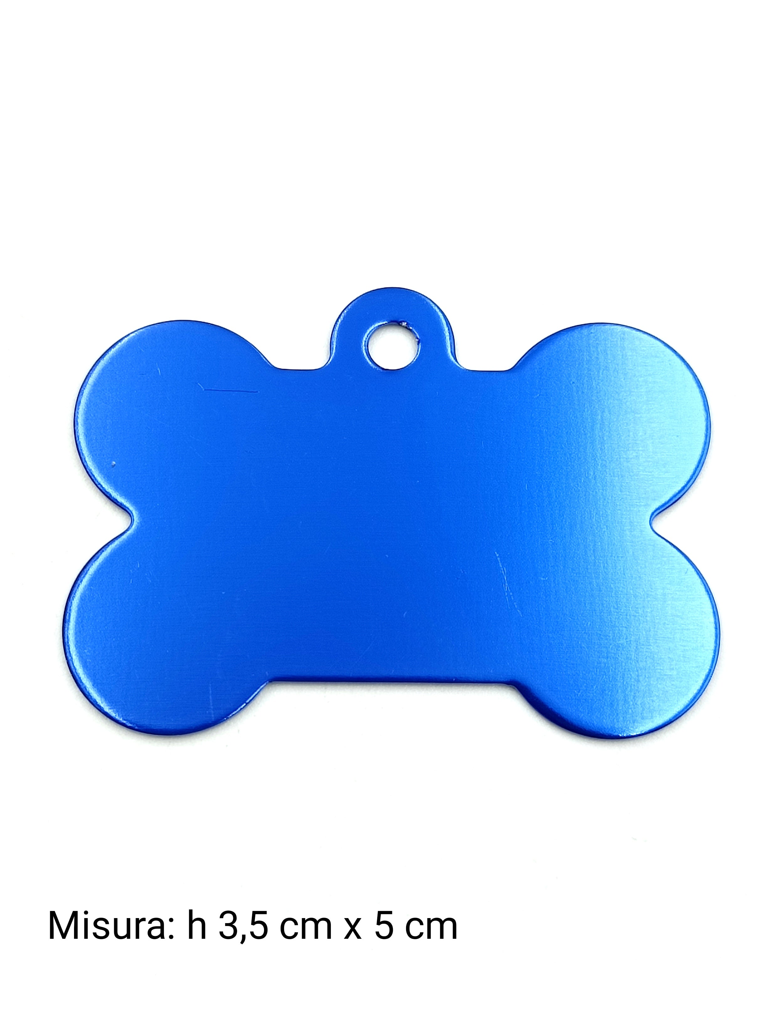 Medaglietta per cane big blu