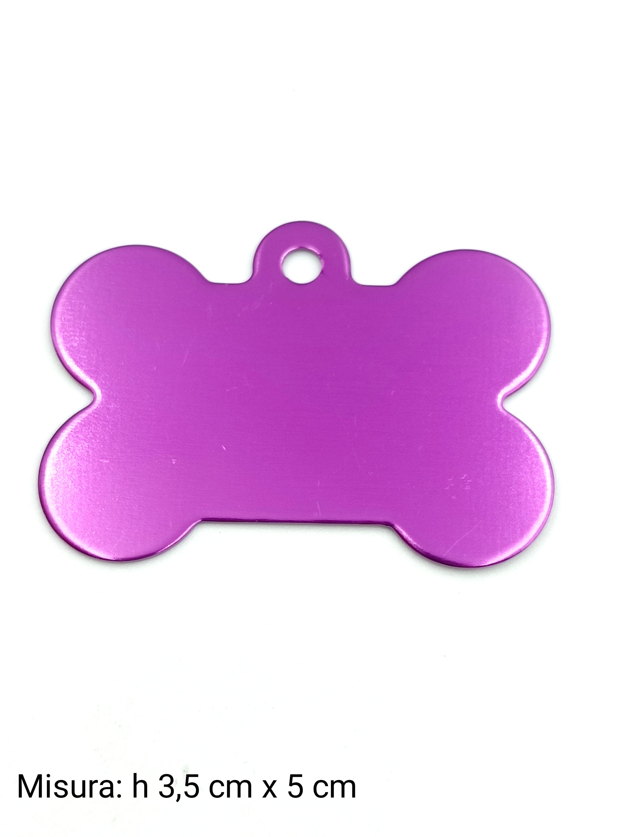 Medaglietta per cane big viola