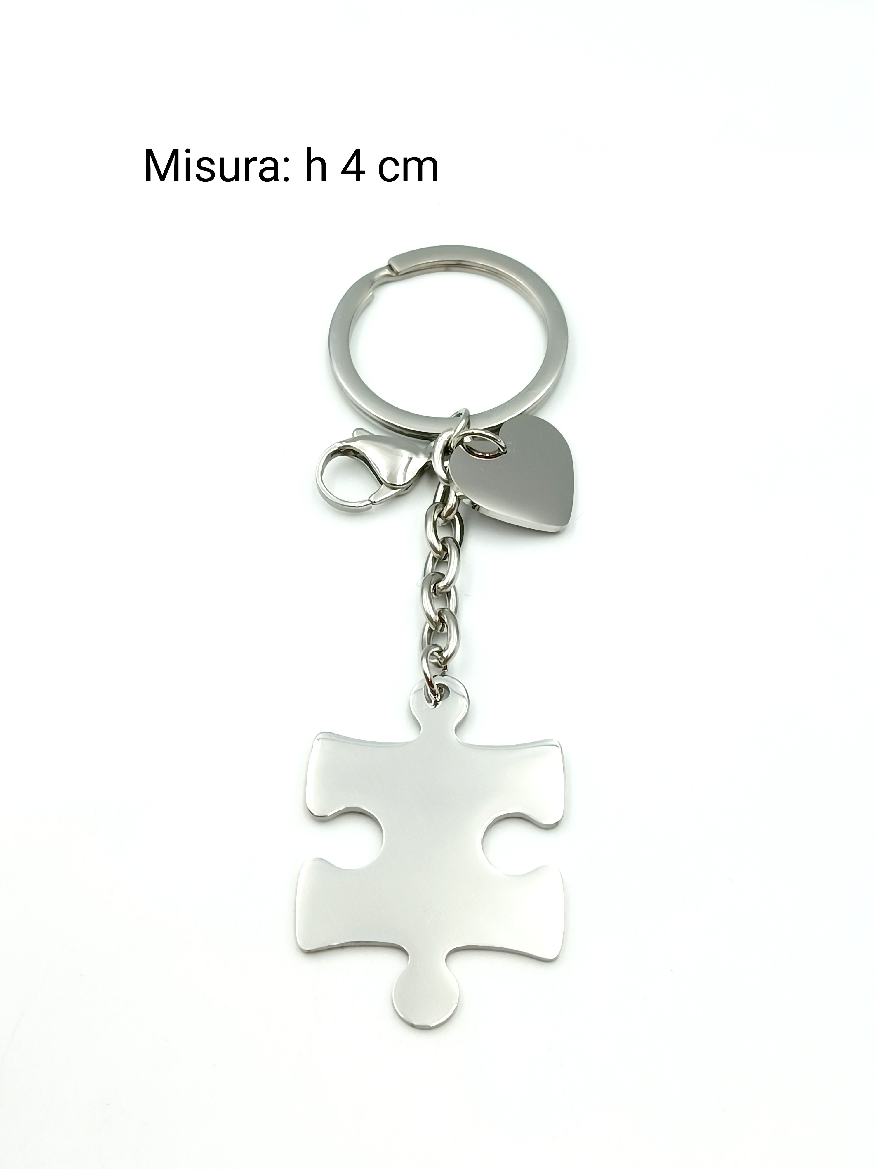 Portachiavi puzzle in acciaio