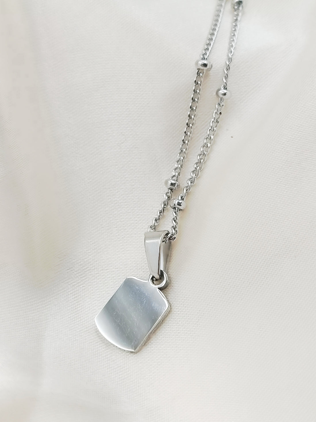 Collana con piastrina militare mini