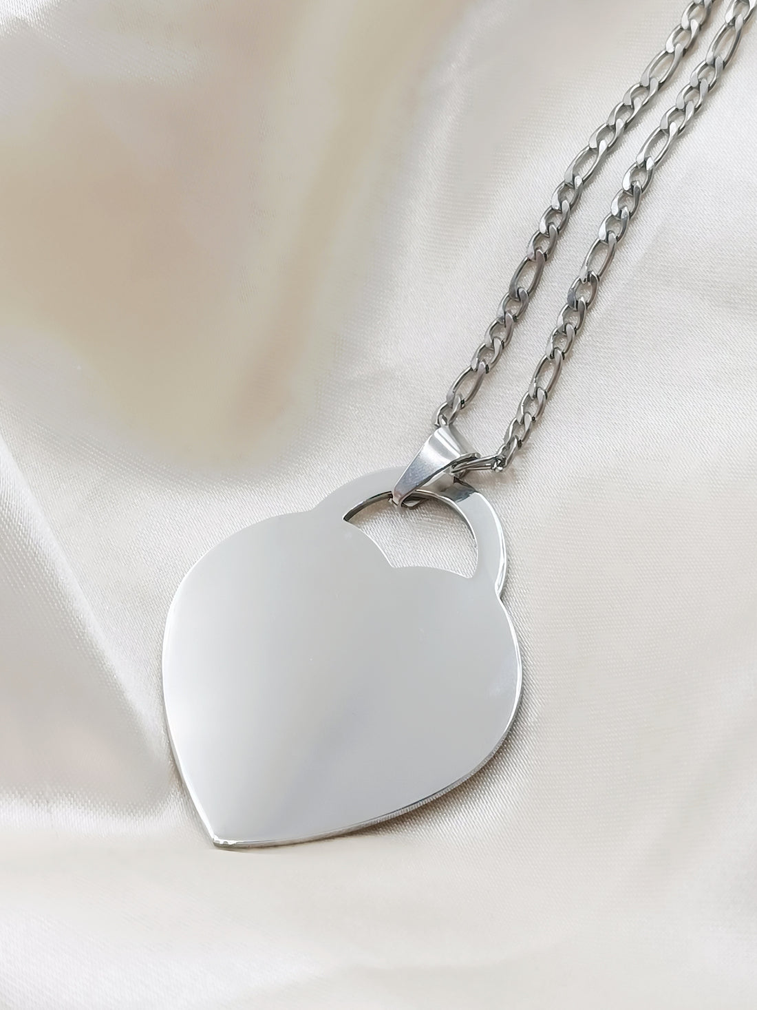 Collana con cuore lucchetto big