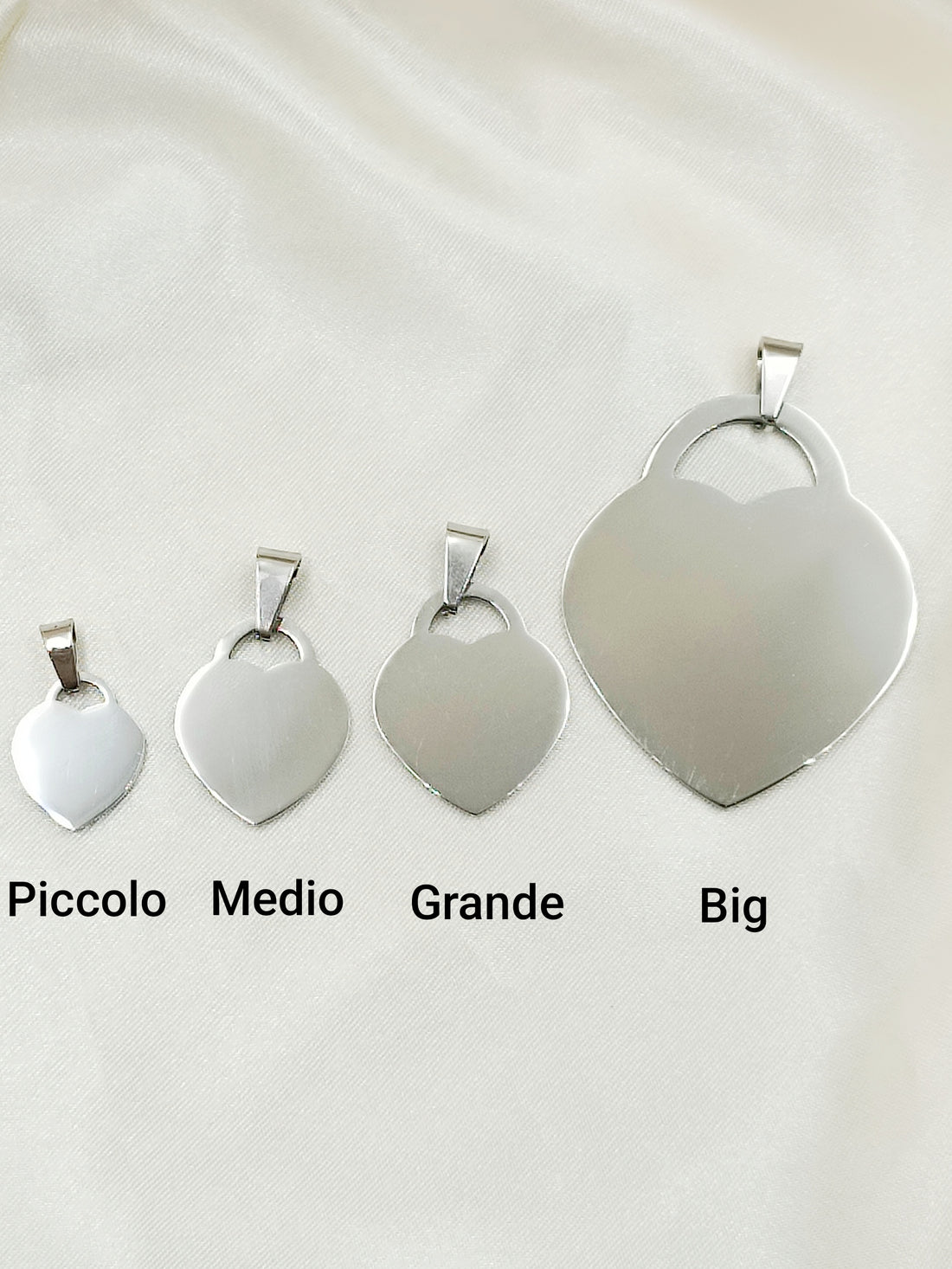 Collana con cuore lucchetto grande