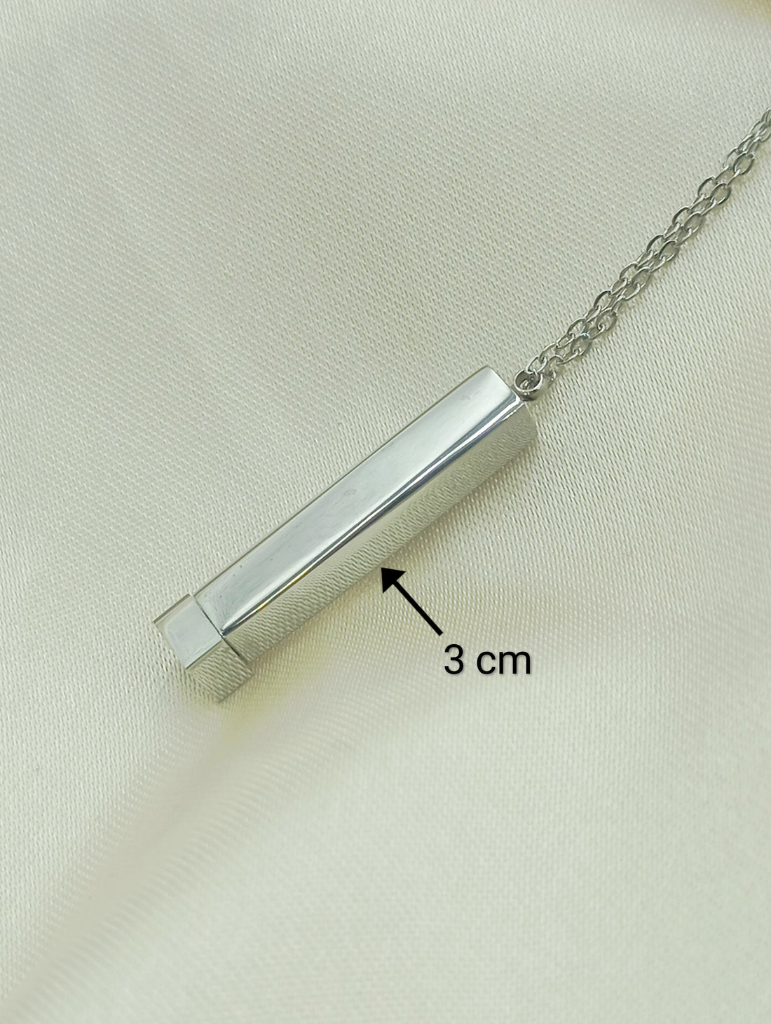 Collana doppia barretta in acciaio