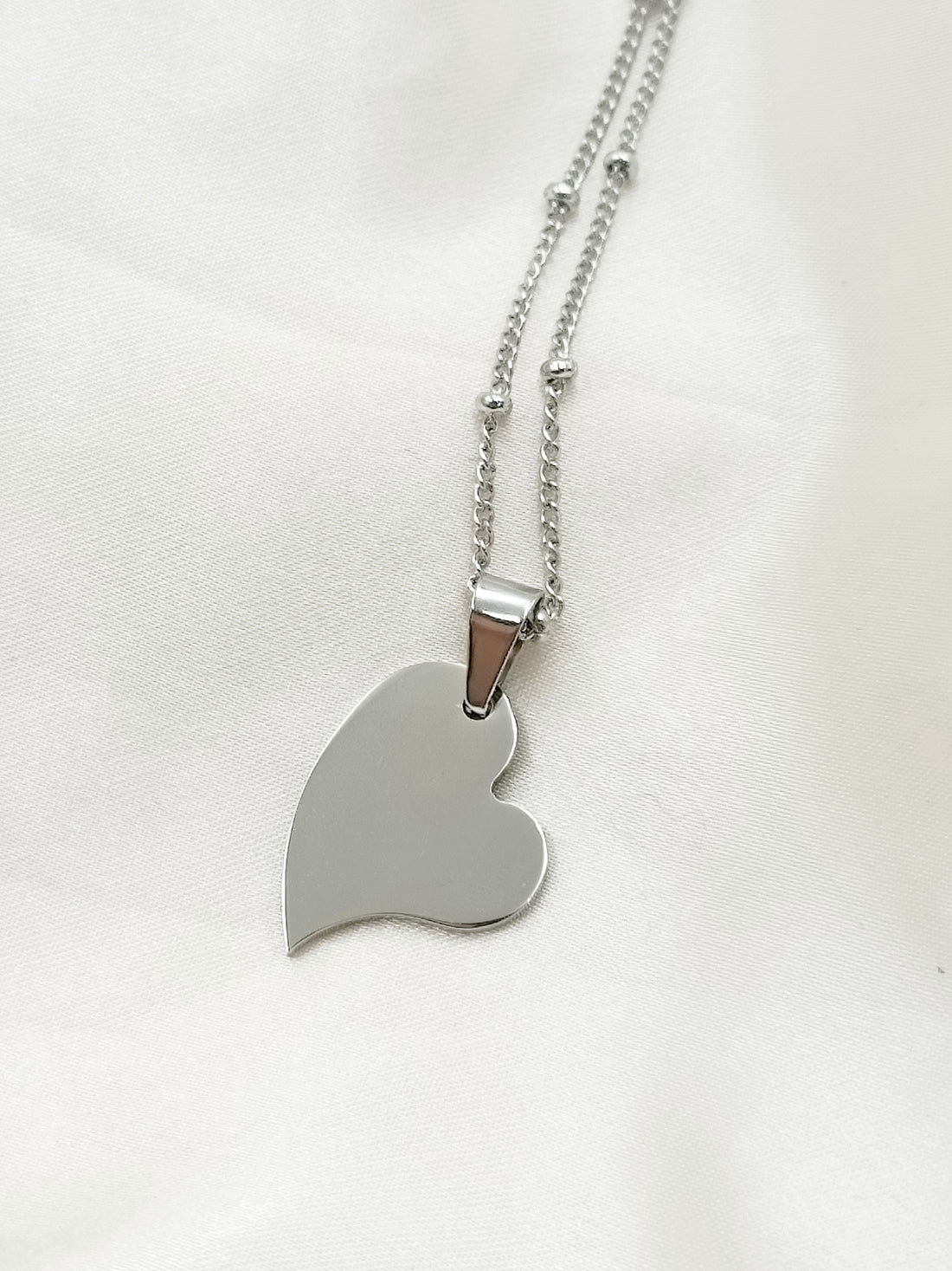 Collana con cuore storto piccolo