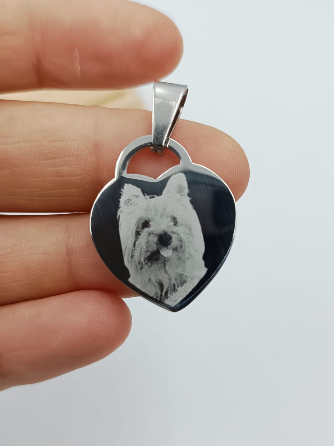 Collana con cuore lucchetto medio