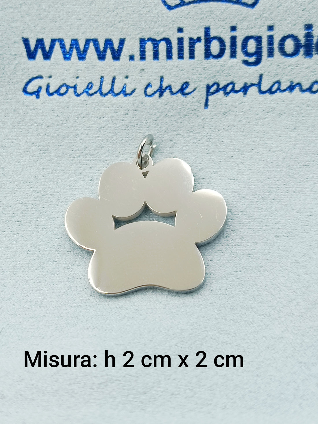 Collana con zampina in acciaio