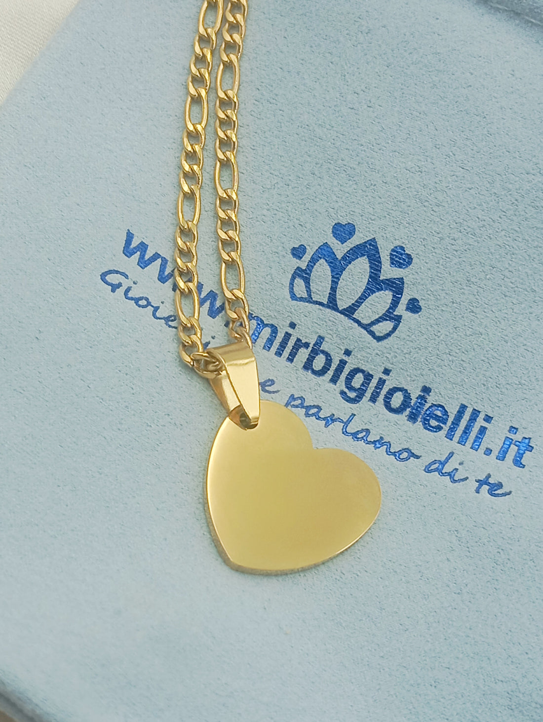 Collana con cuore pendente gold