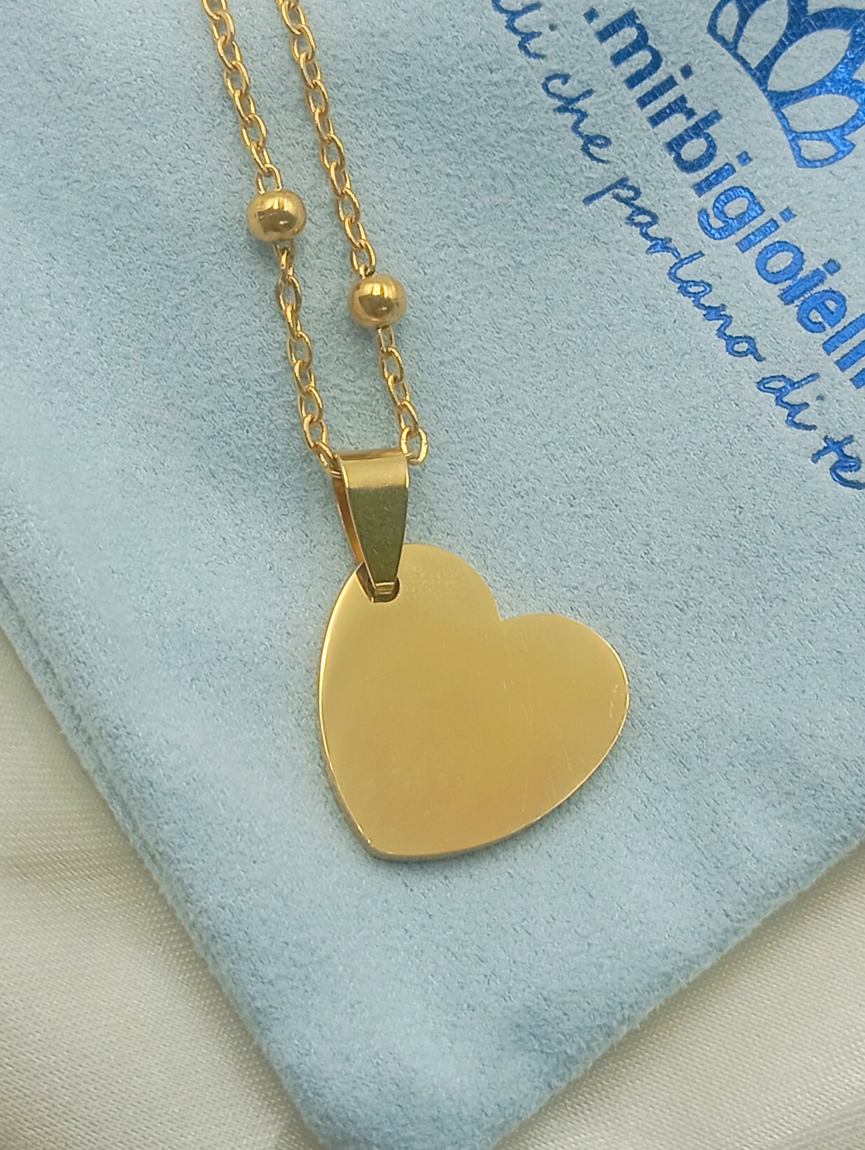 Collana con cuore pendente gold