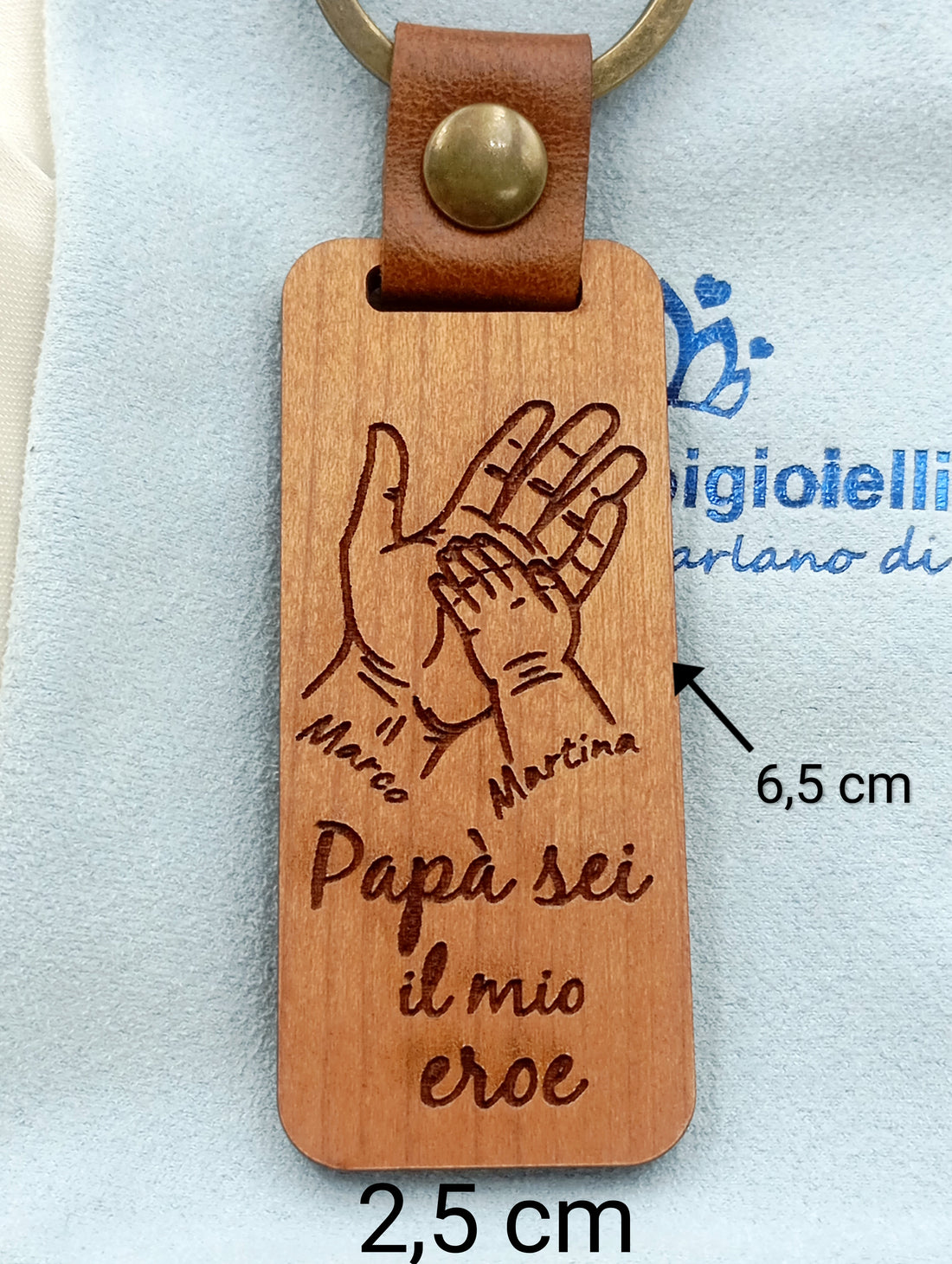 Portachiavi in legno papà