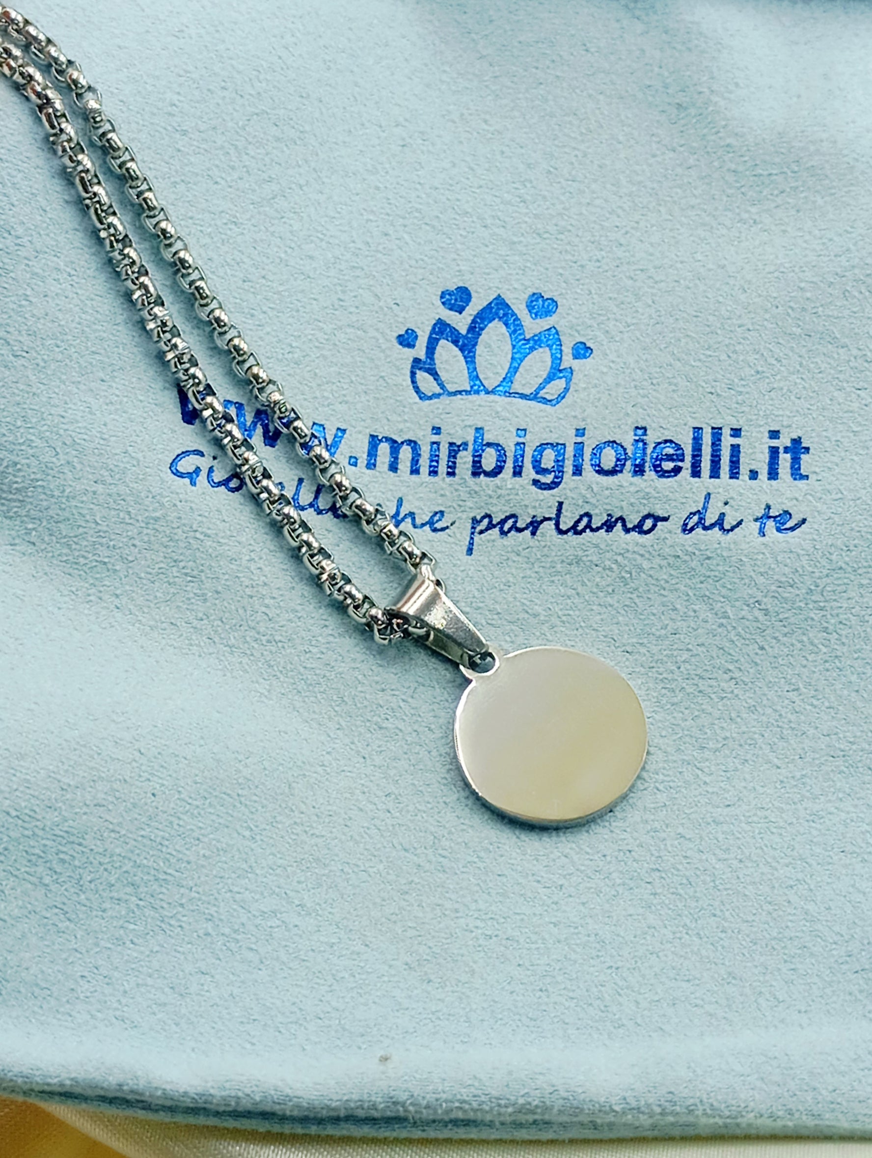 Collana con tondo mini