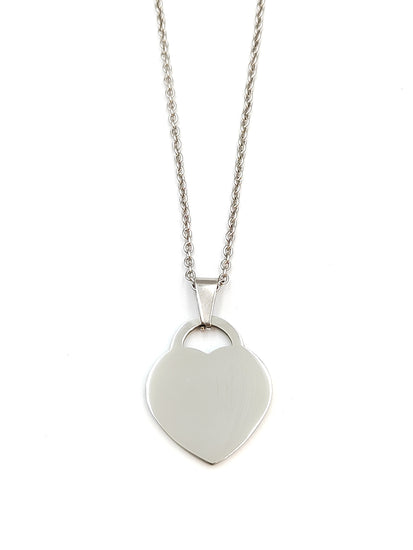 collana a cuore lucchetto  semplice